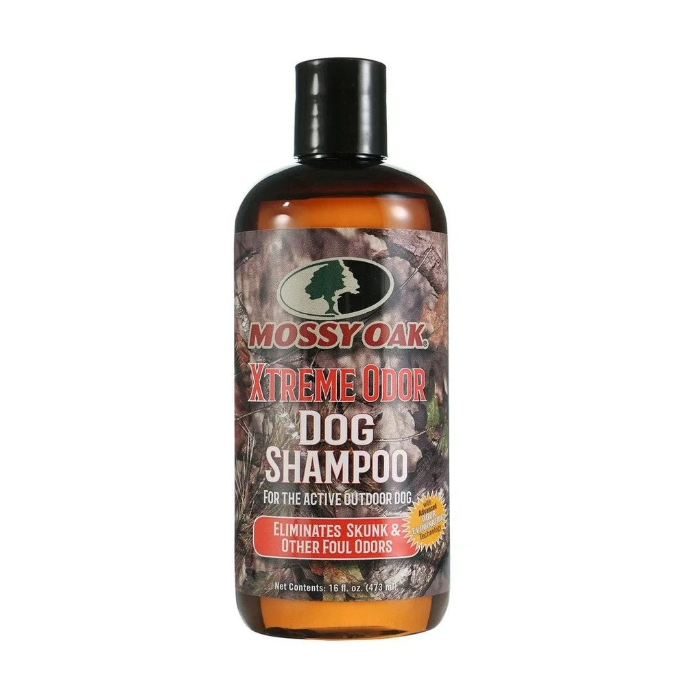 Mossy Oak Xtreme Odor Dog Shampoo — Eliminates Skunk & Foul Odors, 16oz